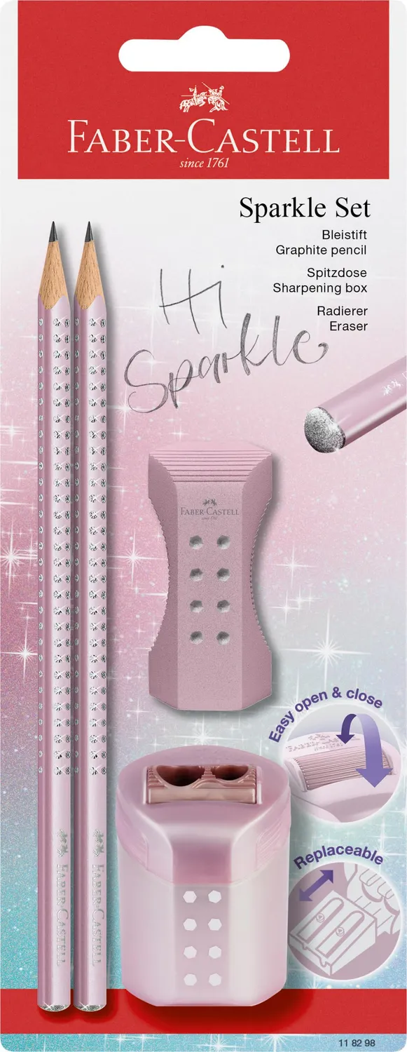 Faber-Castell Sparkle Bleistift-Set 4-teilig B