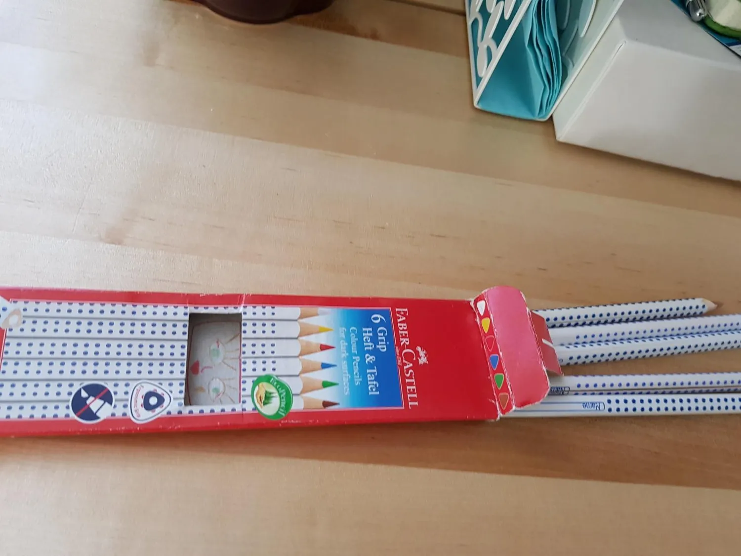 Faber-Castell Grip Heft & Tafel Buntstifte