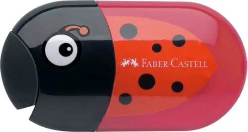 Faber-Castell Schreibset Bleistifte und Käfer Spitzer 6-teilig
