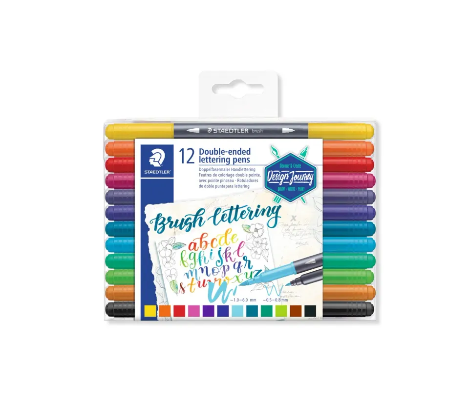 STAEDTLER 3004 Doppelfasermaler Handlettering doppelseitig
