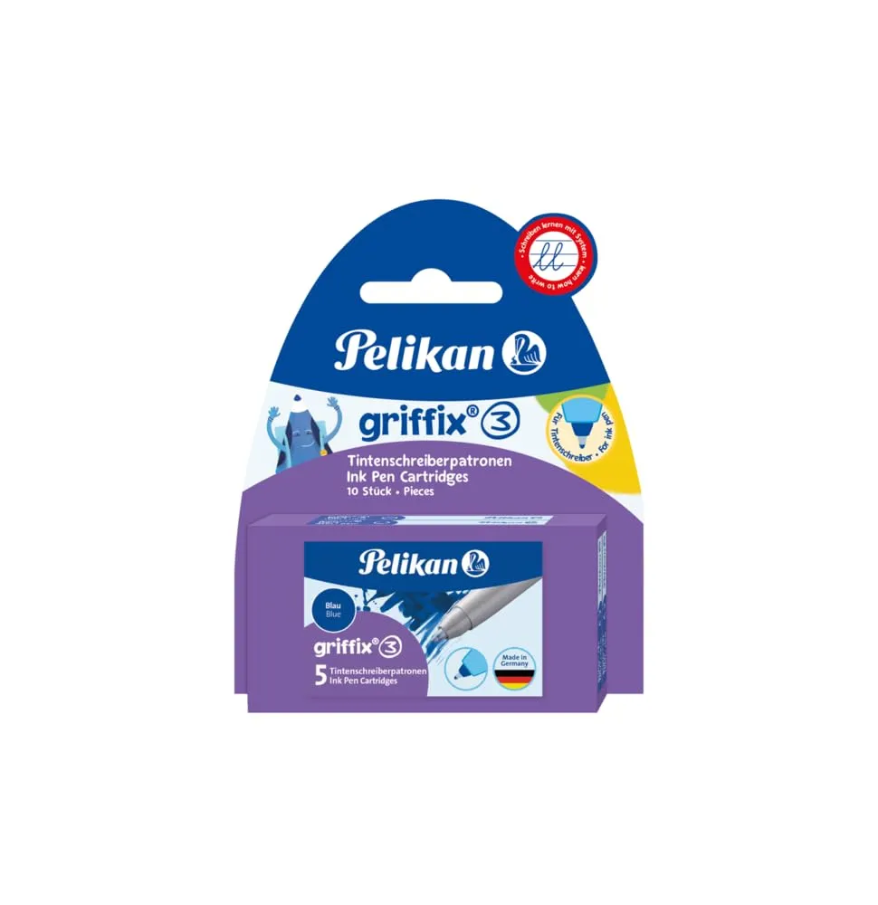 Pelikan griffix Tintenroller-Patronen blau löschbar