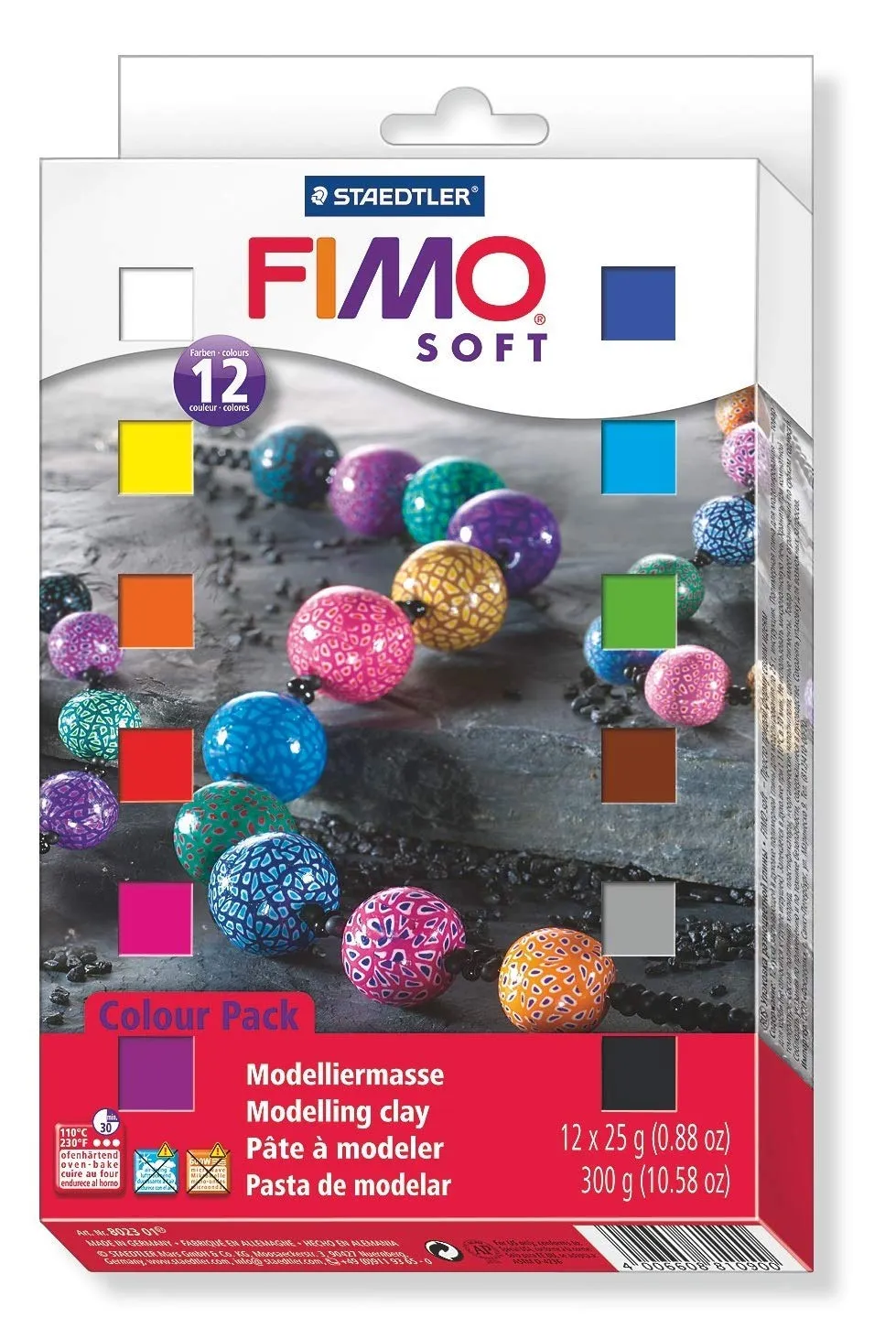 STAEDTLER FIMO soft 8023 Colour Pack Knete