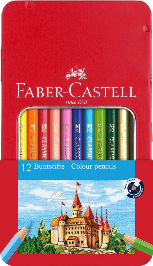 Faber-Castell Hexagonal Buntstifte Metalletui weich