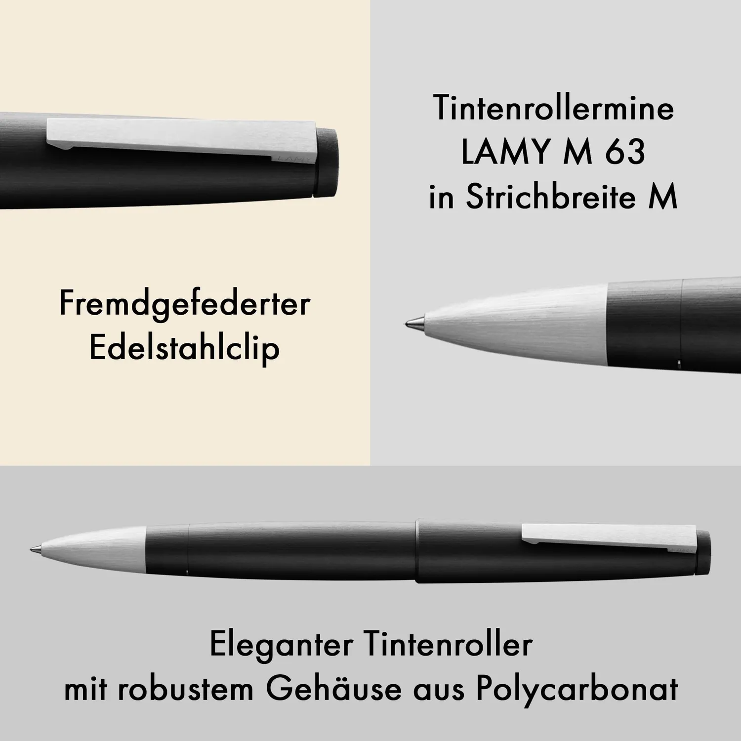 LAMY 2000 Tintenroller M strichmattiert