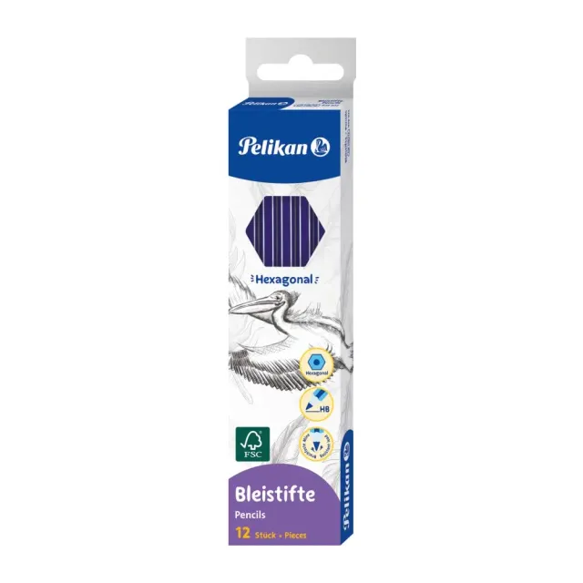 Pelikan Graphitstifte HB Bleistift 12er Set bruchfest