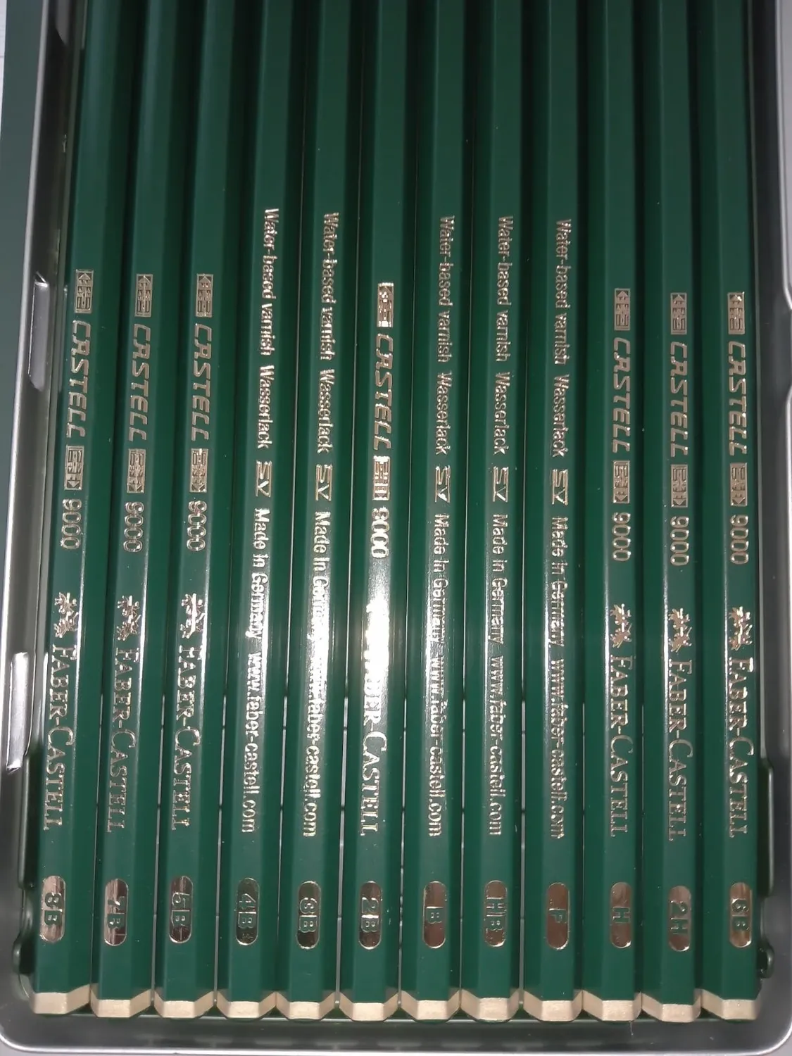 Faber-Castell Castell 9000 Bleistift-Set Metalletui