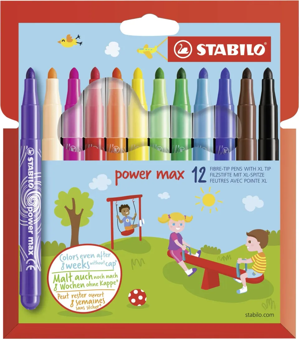 STABILO power max Filzstift XL-Spitze auswaschbar