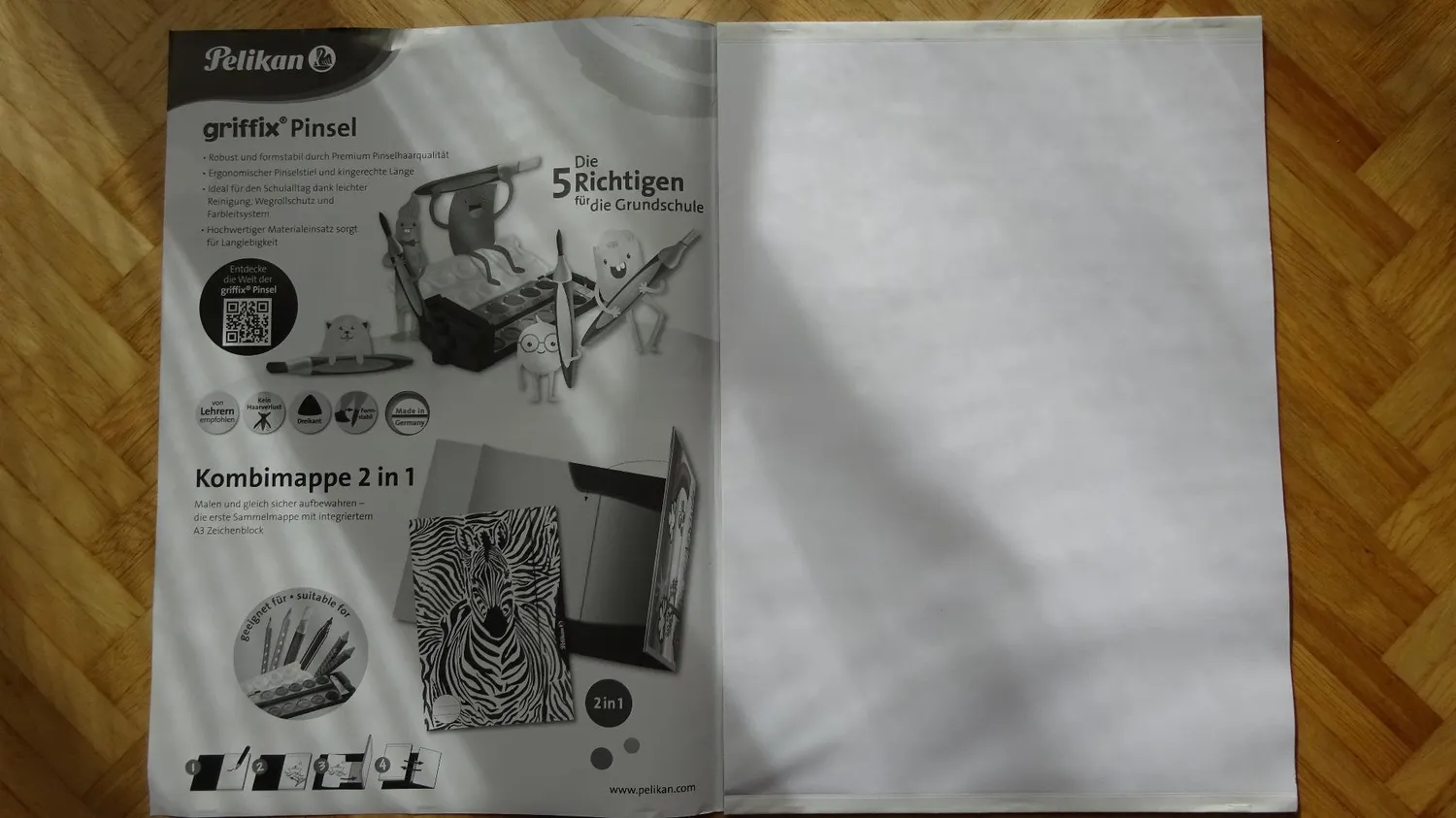 Pelikan Zeichenblock weißes Papier