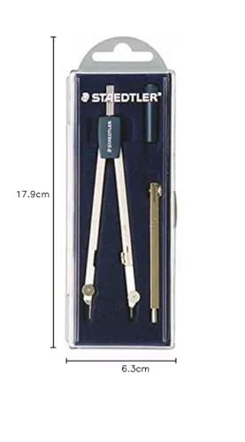 Staedtler 559 C03 ST Zirkel-Set Messing Klappetui