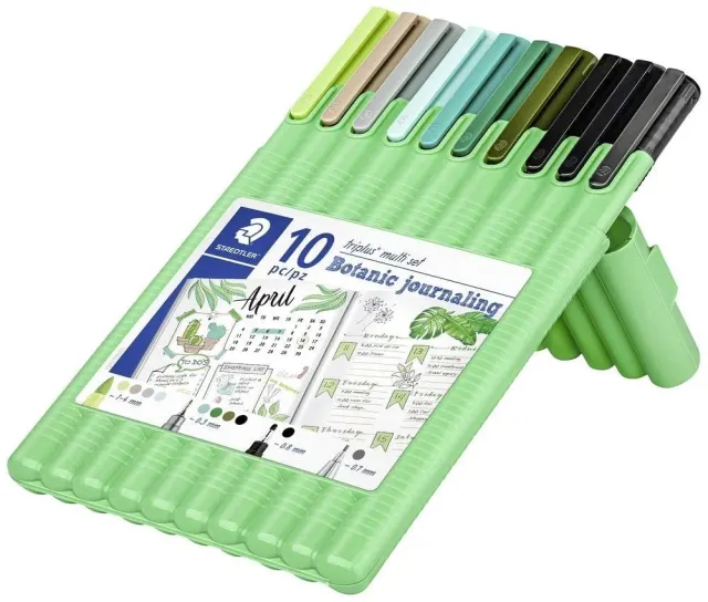 STAEDTLER triplus Botanic Journaling Stifte-Set 10er dreikantig
