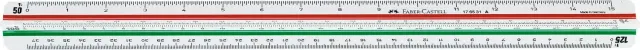 Faber-Castell 853 HP-A Architektenmaßstab 30 cm 1:20-1:125