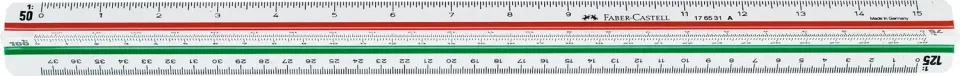 Faber-Castell 853 HP-A Architektenmaßstab 30 cm 1:20-1:125