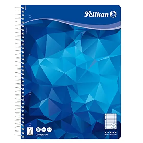 Pelikan Spiralblock A4 100090 liniert 3x120 Blatt