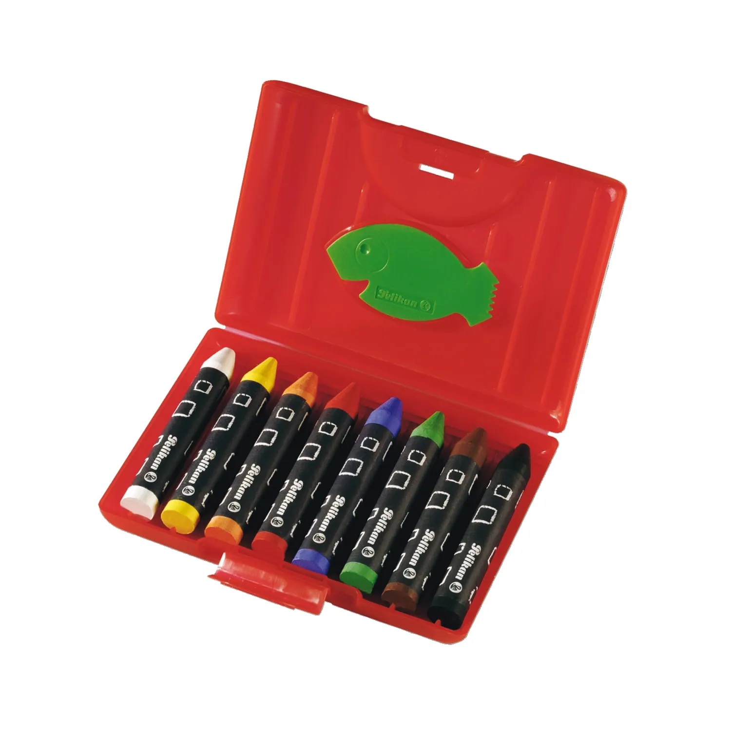 Pelikan Wachsmalstifte rund 8er Box wasserfest