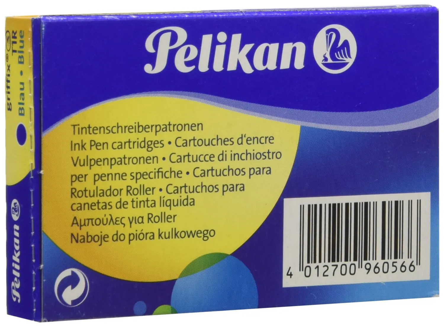 Pelikan griffix Tintenroller-Patronen blau löschbar