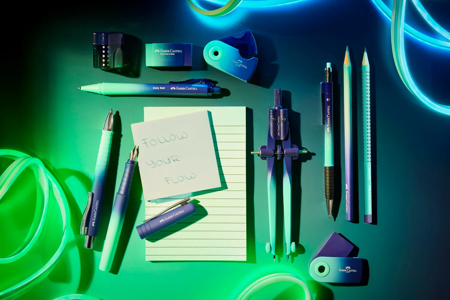 Faber-Castell Grip 2001 Flow Schreibset 4-teilig