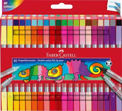 Faber-Castell Doppelfasermaler Filzstifte 40er Set