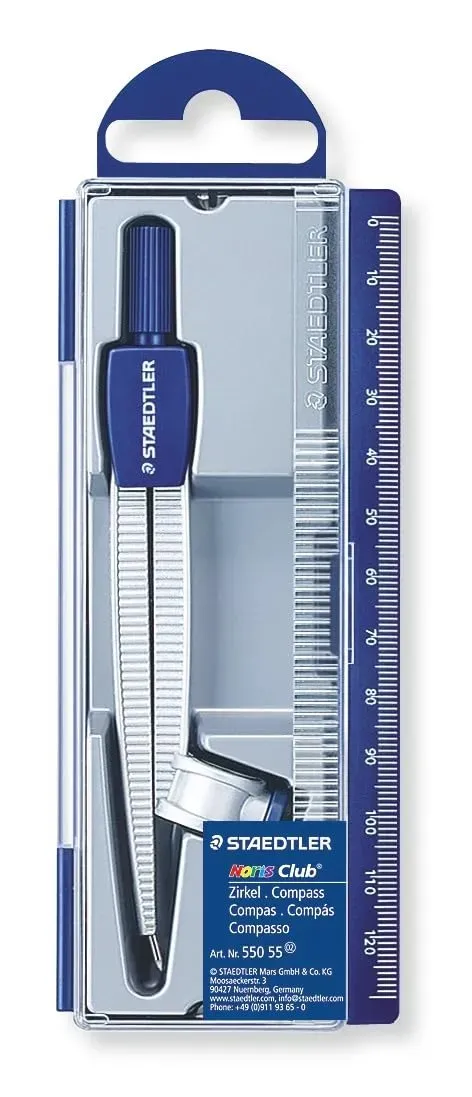 STAEDTLER Noris Club 550 55 Schulzirkel 300 mm im Etui