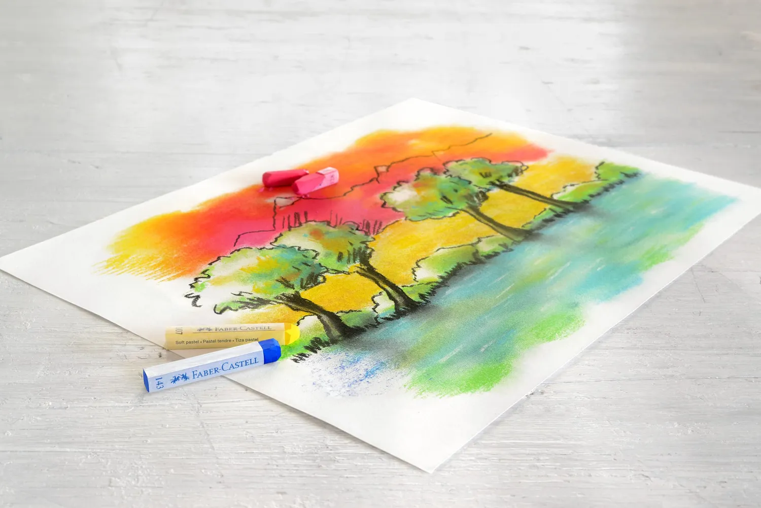 Faber-Castell 128324 Softpastellkreide Etui brillant
