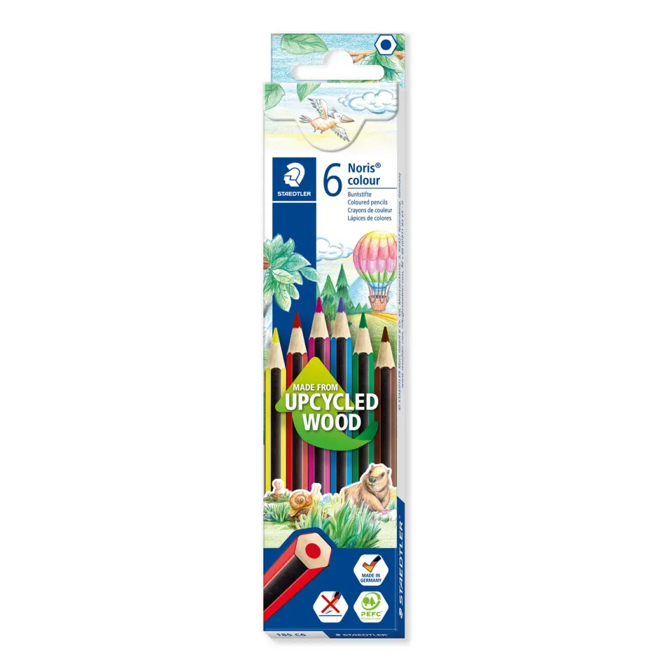 STAEDTLER Noris colour 185 Buntstifte Sechskant