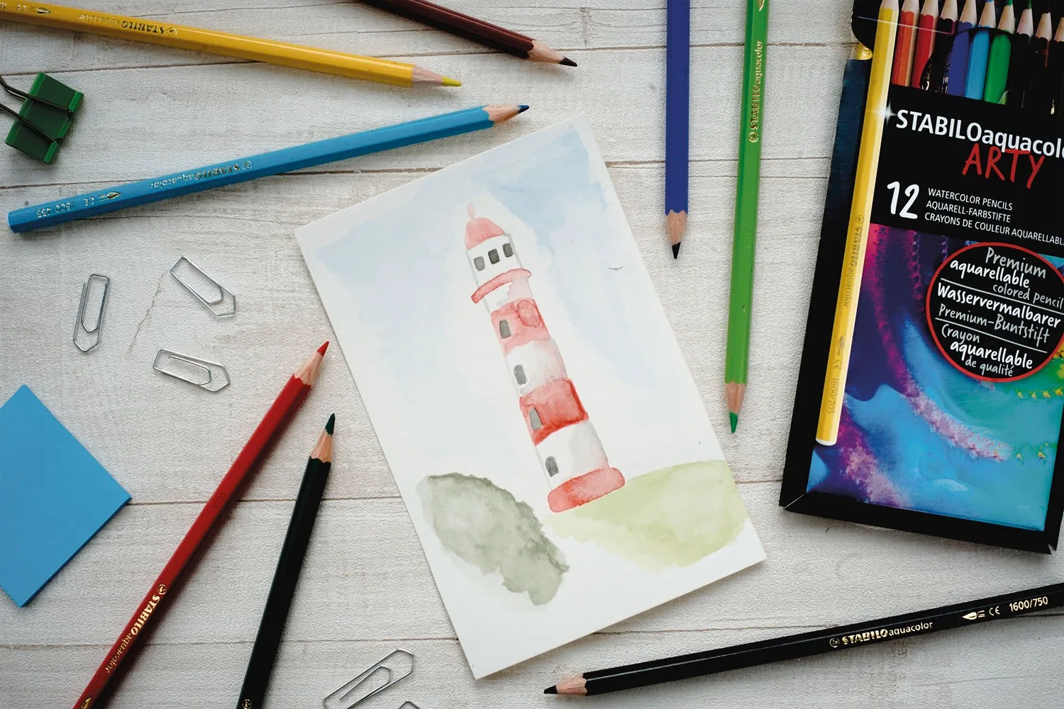 STABILO STABILOaquacolor Aquarell-Buntstift ARTY Metalletui