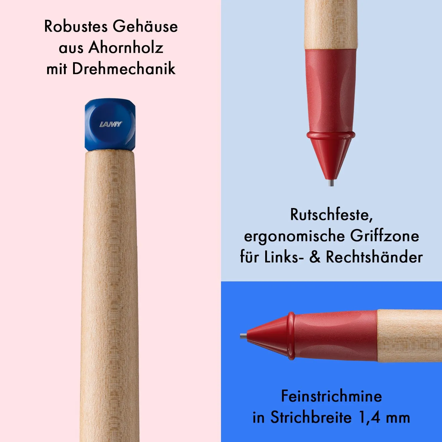 LAMY abc Schreiblernbleistift 1,4 mm für Linkshänder