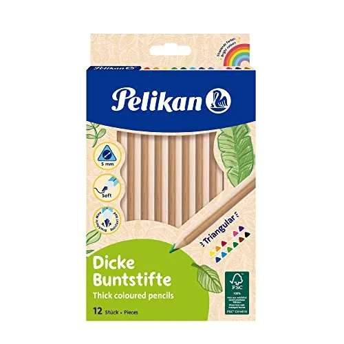 Pelikan Jumbo Dreikant-Buntstifte 12er Kartonetui FSC