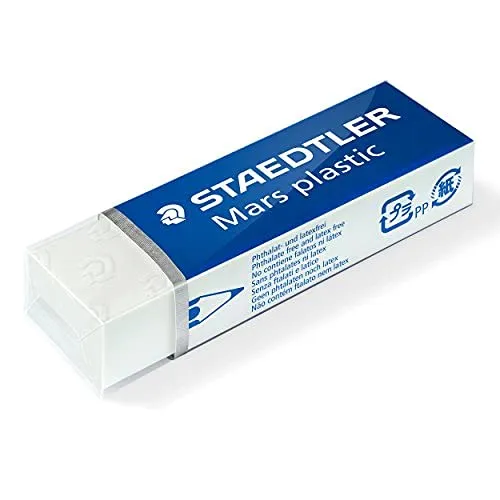 STAEDTLER 526 50 Mars plastic Radierer weiß 2 Stück