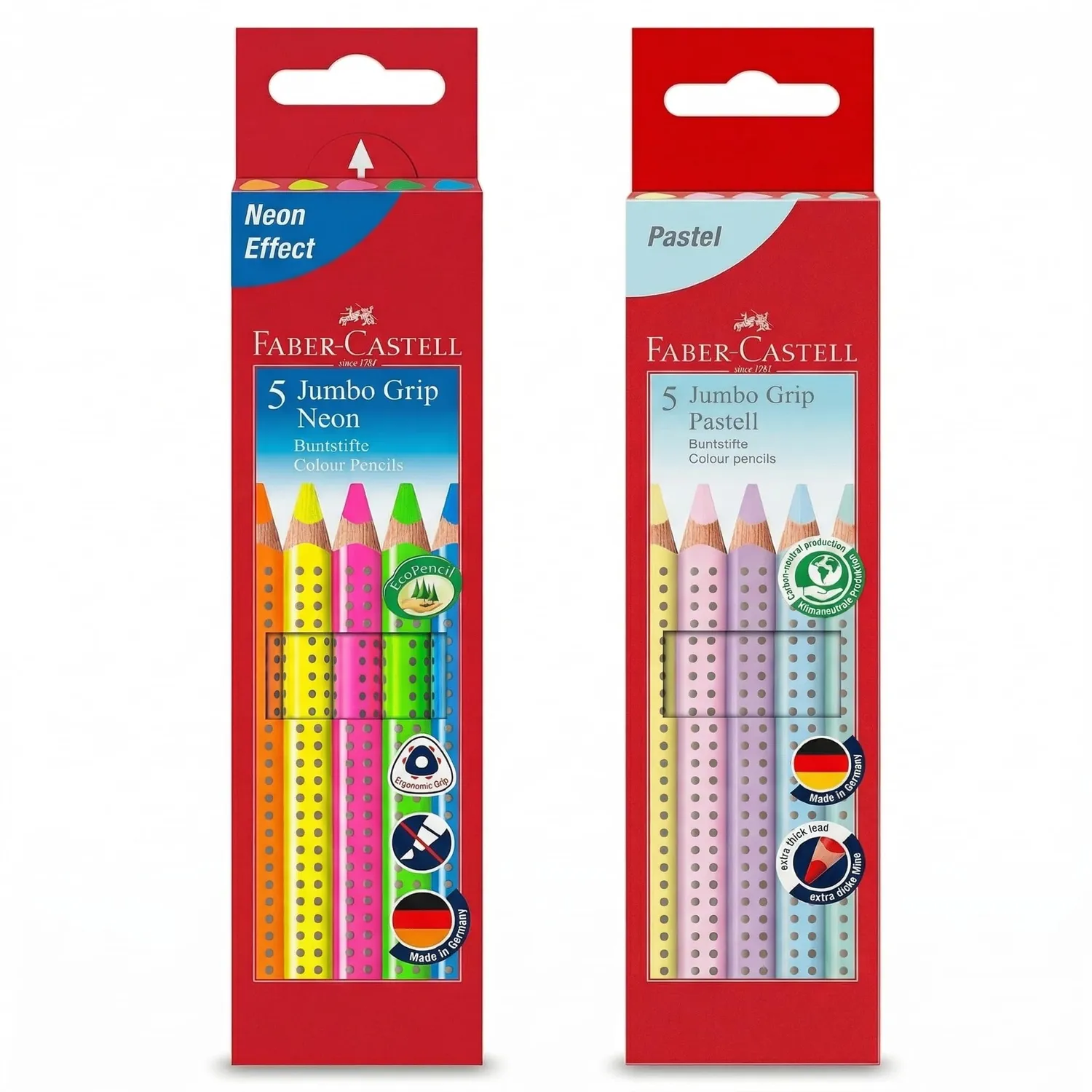 Faber-Castell Jumbo Grip Buntstifte Dreikant deckend