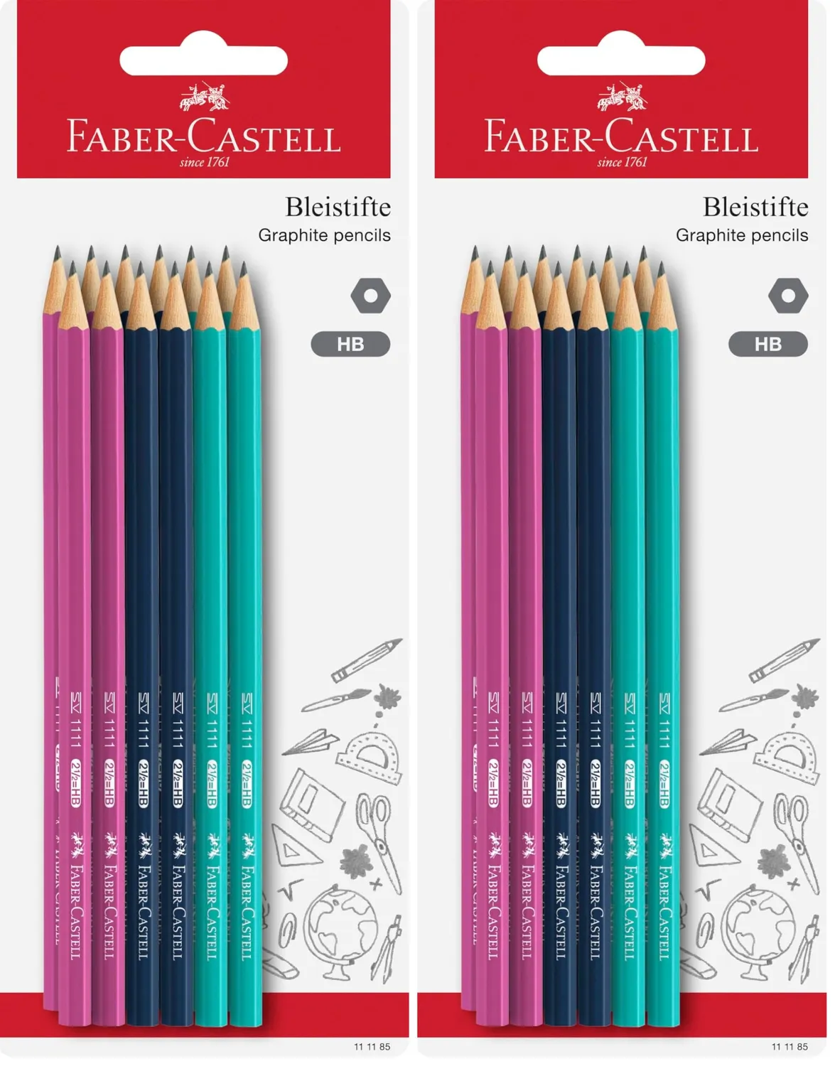 Faber-Castell 1111 Bleistift HB Blister