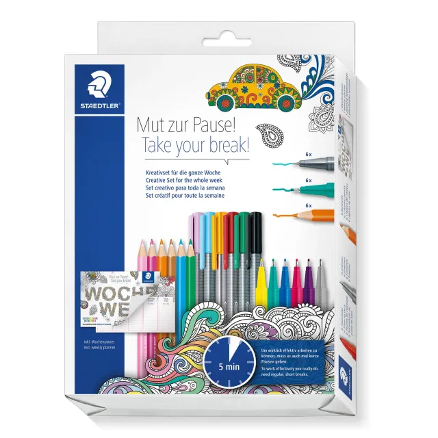Staedtler 61 KP3 MZP Kreativset 18-teilig mit Planer