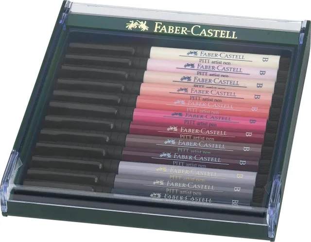 Faber-Castell Pitt Artist Pen Tuschestifte Hauttöne 12 Stück