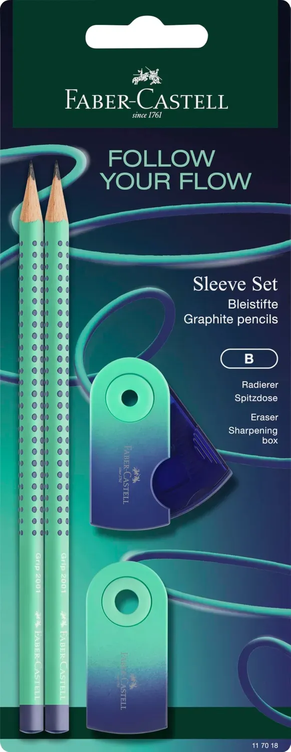 Faber-Castell Grip 2001 Flow Schreibset 4-teilig