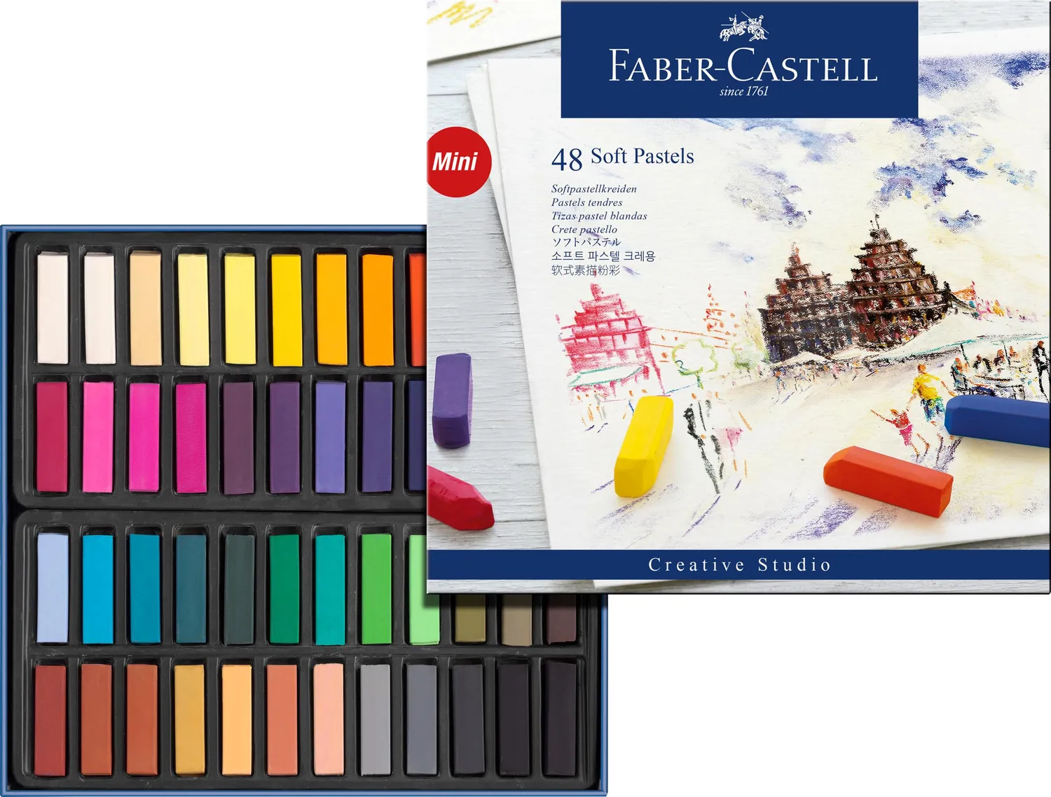 Faber-Castell Mini Softpastellkreide Set Kartonetui deckend