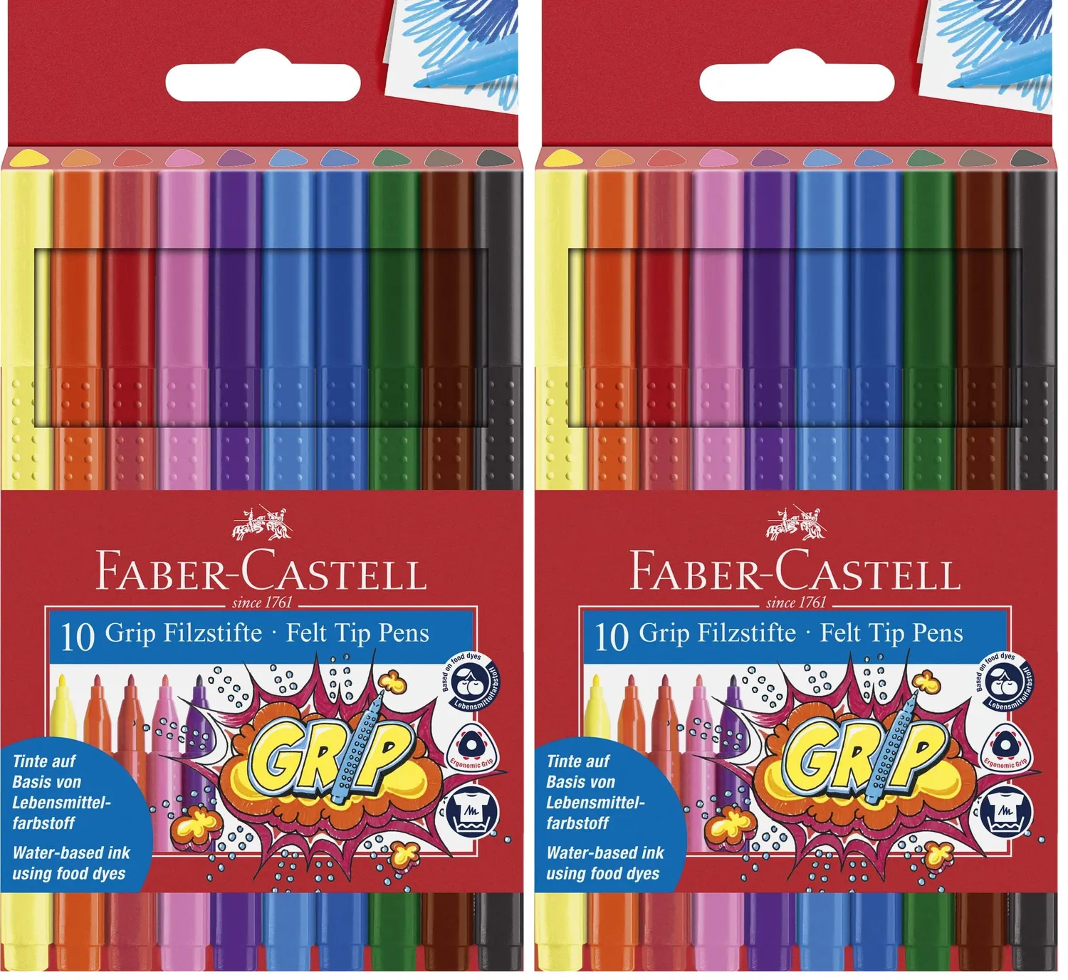 Faber-Castell Grip Colour Marker Neon Pastell