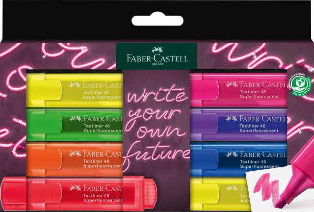 Faber-Castell 1546 Textmarker wischfest
