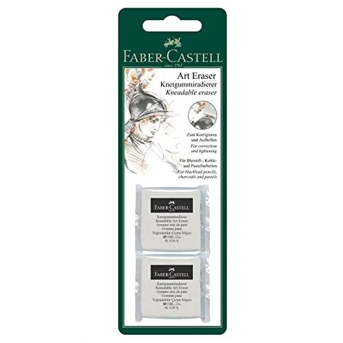 Faber-Castell Art Eraser Knetgummi 2 Stück für Künstler