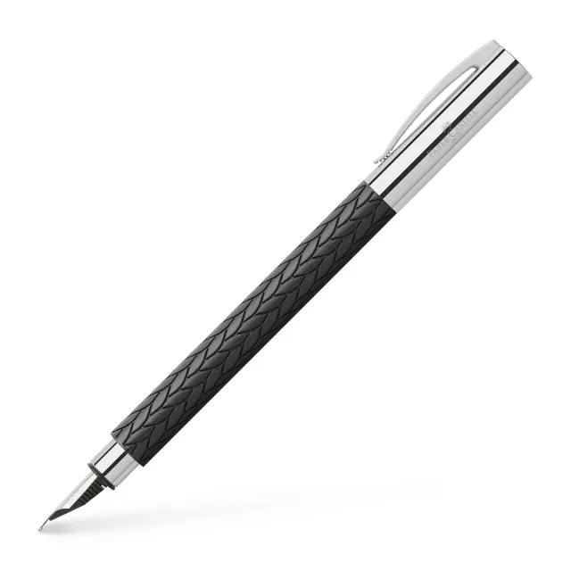 Faber-Castell Ambition 3D Leaves Füller schwarz M