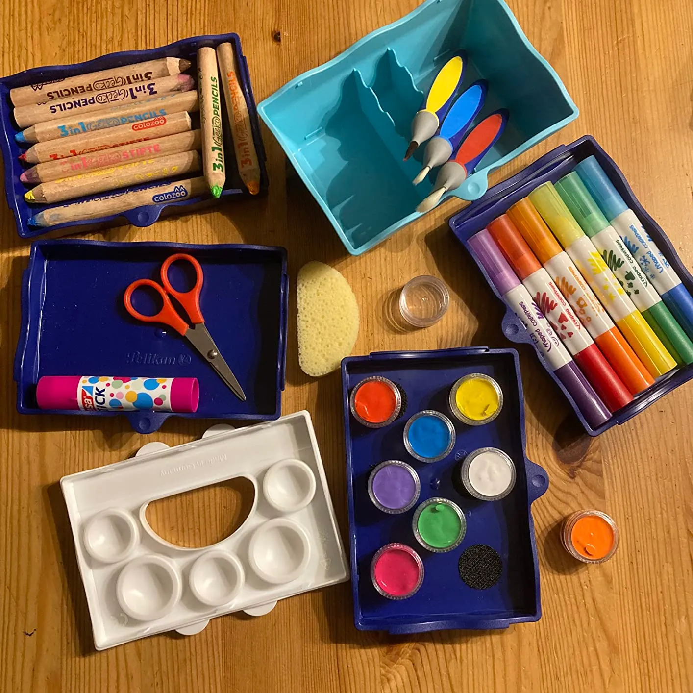 Pelikan Kreativfabrik Universaletage leer Blau
