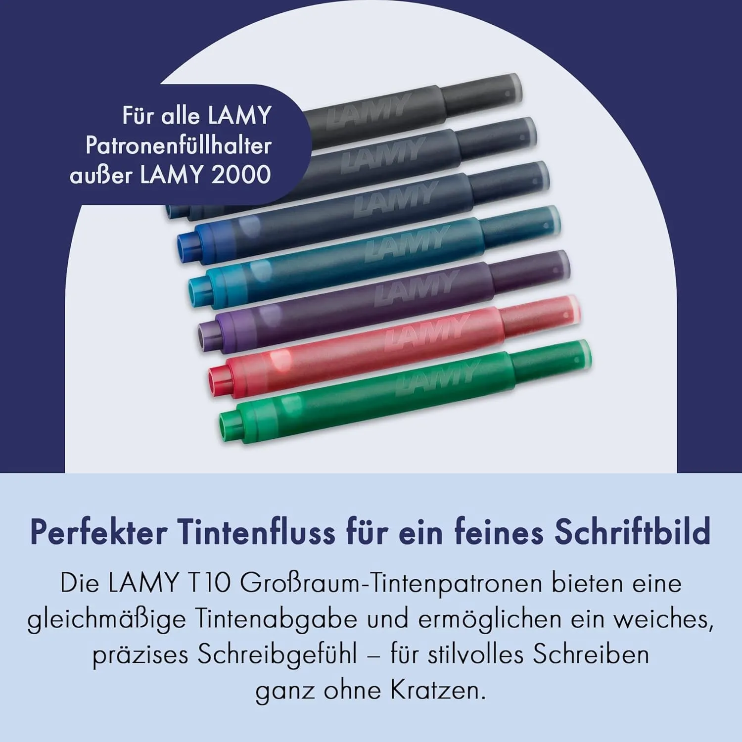 Lamy T10 Tintenpatronen blau-schwarz Großraum