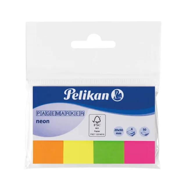 Pelikan Pagemarker 200253 Markierstreifen neon mix 4 x 50 Blatt