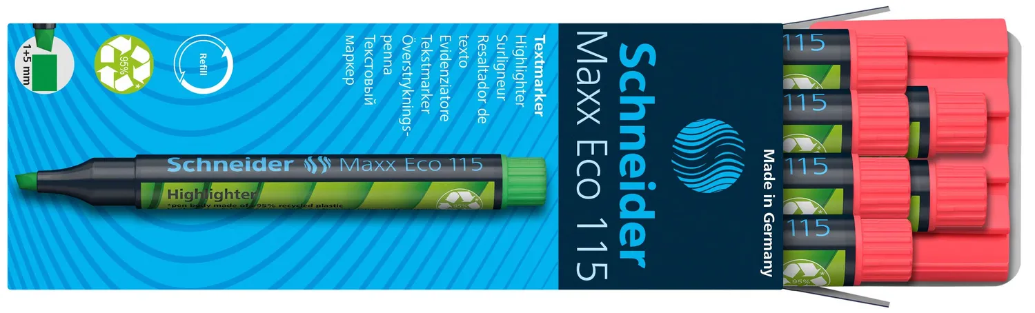 Schneider Maxx Eco 115 Textmarker nachfüllbar Keilspitze