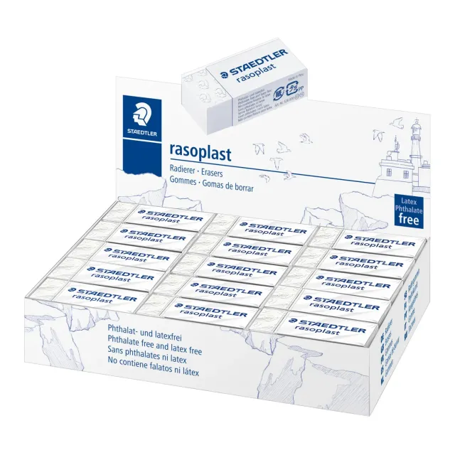 STAEDTLER Rasoplast 526 B Radiergummi weiß 30er Set