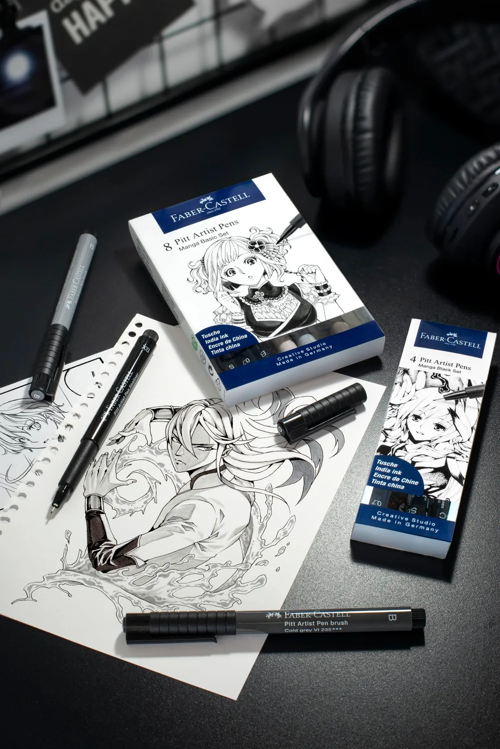 Faber-Castell Pitt Artist Pen Manga Tuschestift wasserfest