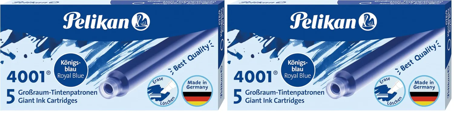 Pelikan 4001 Tintenpatronen Großraum 5er Pack