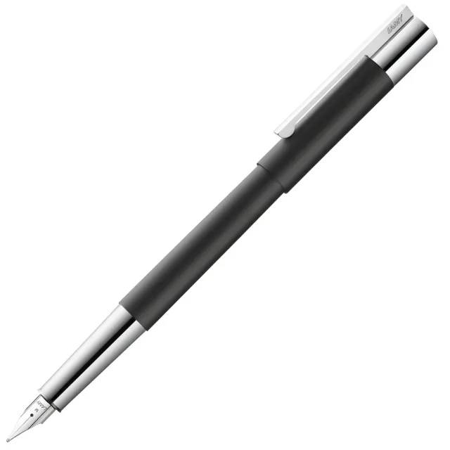 LAMY scala 080 Füller EF Mattschwarz Edelstahl Goldfeder