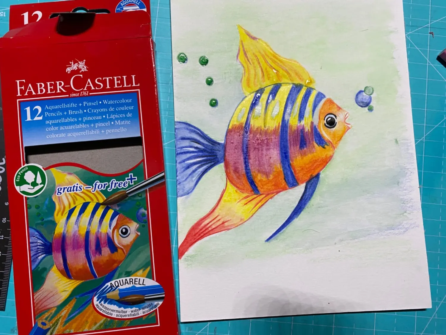 Faber-Castell Aquarell Buntstifte mit Pinsel wasservermalbar