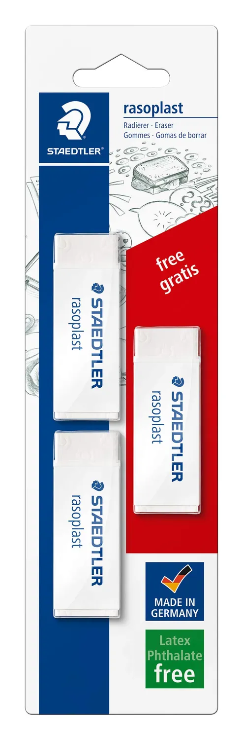 Staedtler Rasoplast 526 Radierer weiß phthalatfrei