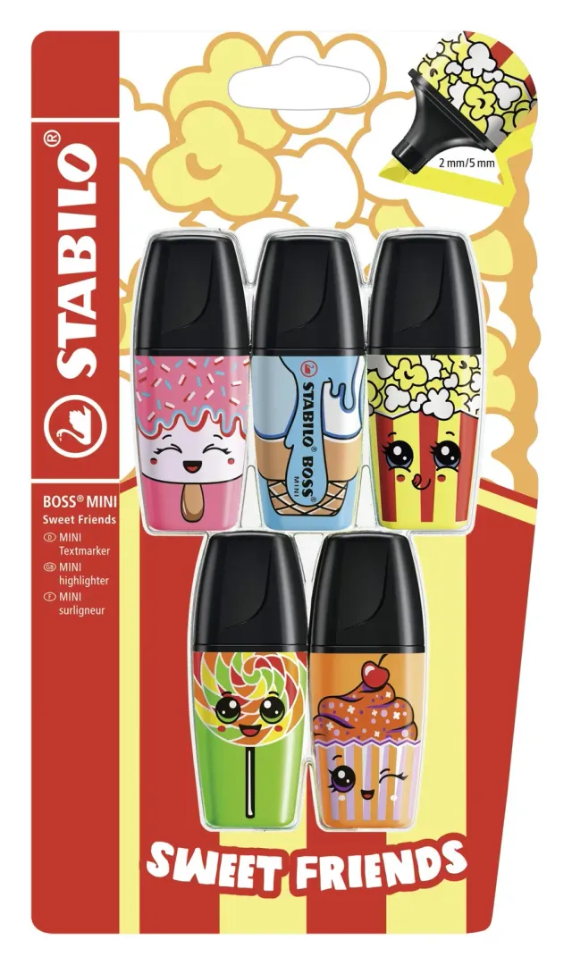 STABILO BOSS MINI Sweet Friends Textmarker Keilspitze