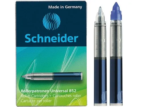 Schneider 852 M Rollerpatronen königsblau 25 Stück wischfest